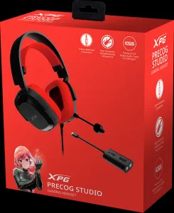 A-Data ADATA XPG Herní sluchátka PRECOG STUDIO, Drátové, 4.4mm Jack, USB, USB-C, černá
