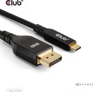 Club 3D Club3D Kabel USB-C na DisplayPort 2.1, 10K60Hz, DSC1.2, UHBR10, 1m