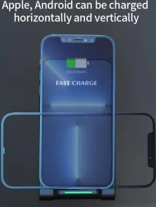 1stCOOL bezdrátová QI nabíječka H18, skládací stojánek, USB-C, bílá