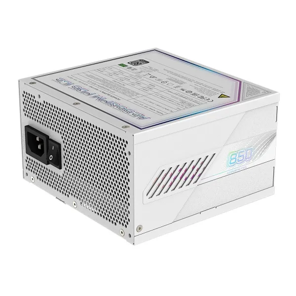 GIGABYTE zdroj AE850PM PG5, 850W, 80+ Platinum, 120mm fan, bílá