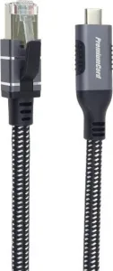 PremiumCord Ethernetový kabel USB-C na LAN RJ45 10/100/1000, 1m