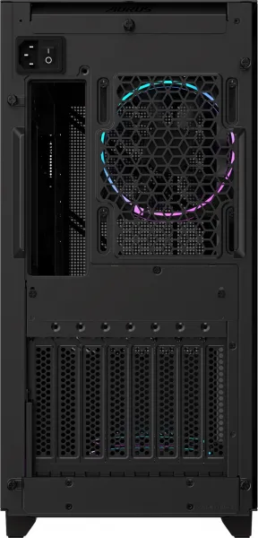 GIGABYTE case GB-AC400G ST, Mid Tower, 1x USB-C, 2x USB3.0, Průhledná bočnice, 4x ARGB 120mm Fan, černá