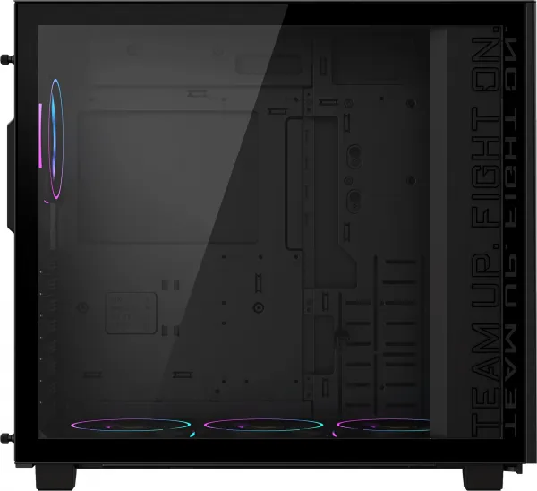 GIGABYTE case GB-AC400G ST, Mid Tower, 1x USB-C, 2x USB3.0, Průhledná bočnice, 4x ARGB 120mm Fan, černá
