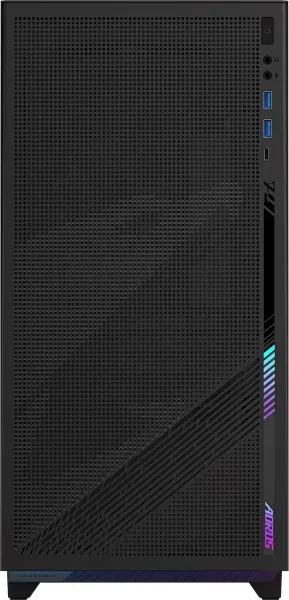 GIGABYTE case GB-AC400G ST, Mid Tower, 1x USB-C, 2x USB3.0, Průhledná bočnice, 4x ARGB 120mm Fan, černá
