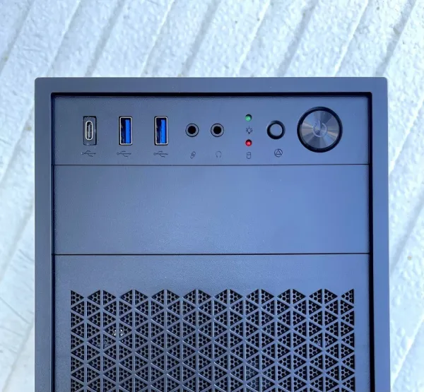 EUROCASE skříň ML N6-530B, Midi Tower, 1xUSB-C, 2xUSB 3.0, 2x audio, bez zdroje