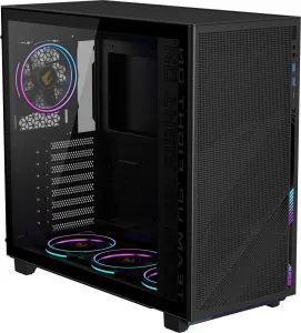 GIGABYTE case GB-AC400G ST, Mid Tower, 1x USB-C, 2x USB3.0, Průhledná bočnice, 4x ARGB 120mm Fan, černá