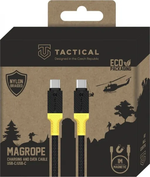 Tactical MagRope USB-C/USB-C 1m Black/Yellow
