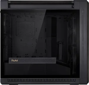 ASUS case PROART PA602 WOOD TG PWM BLACK, Mid Tower, průhledná bočnice, černá