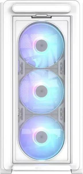 ASUS case A23 PLUS TG ARGB, Mini Tower, průhledná bočnice, 4x120mm ARGB Fan, bílá