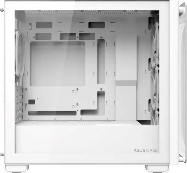ASUS case A23 PLUS TG ARGB, Mini Tower, průhledná bočnice, 4x120mm ARGB Fan, bílá