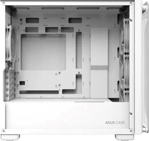 ASUS case A23 PLUS TG ARGB, Mini Tower, průhledná bočnice, 4x120mm ARGB Fan, bílá