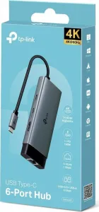 TP-Link UH6120C USB-C hub 6v1 (2xUSB3.2Gen1,1xUSB-C3.2Gen1, 1xGbE, 1xHDMI, PD 100W)