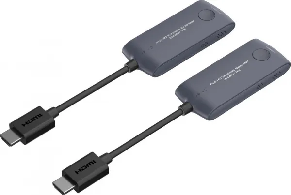 PREMIUMCORD HDMI Wireless extender, Mini, FULL HD 1080p na 20m, Šedá