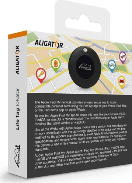 Aligator Lifetag s podporou Apple Find My