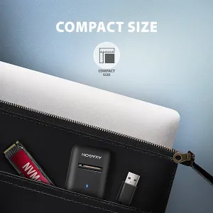 AXAGON ADM2-AM USB-A 10Gbps - M.2 NVMe & SATA SSD adaptér, kábel USB-A 10cm