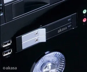 AKASA HDD box Lokstor M21, 2x 2.5" SATA HDD/SSD do 3.vnútorná poloha 5", čierna