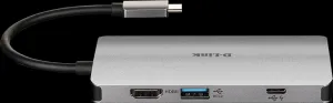 Rozbočovač D-Link DUB-M810 8 v 1 USB-C s rozhraním HDMI/ternetom/čítačkou kariet/prívodom napájania