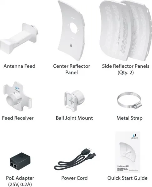 Ubiquiti UBNT airMAX LiteBeam M5-23 [5GHz, Anténa 23dBi, Klient, 5GHz, 802.11a/n]