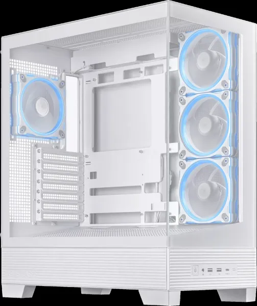 ASUS case A31 PLUS TG ARGB, Mid Tower, Průhledná bočnice, 4x120mm ARGB Fan, ARGB Hub, bílá
