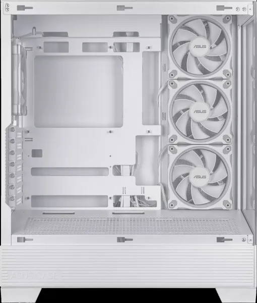 ASUS case A31 PLUS TG ARGB, Mid Tower, Průhledná bočnice, 4x120mm ARGB Fan, ARGB Hub, bílá