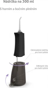 TrueLife AquaFloss Compact L100 Black - ústní sprcha