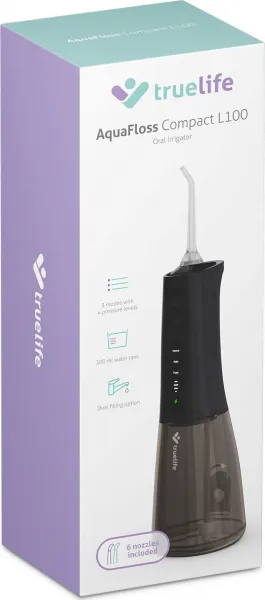 TrueLife AquaFloss Compact L100 Black - ústní sprcha