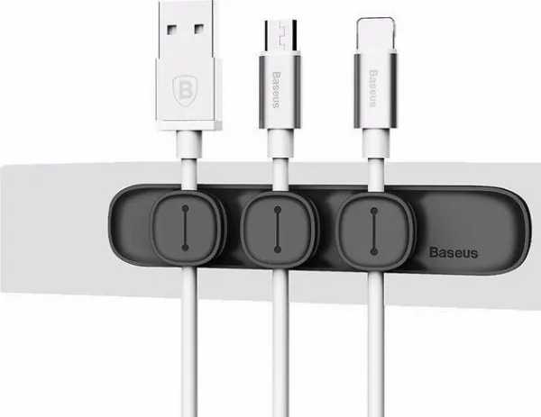 NoName Baseus ACWDJ-01L Peas Organizér Kabelů Black