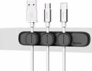 NoName Baseus ACWDJ-01L Peas Organizér Kabelů Black
