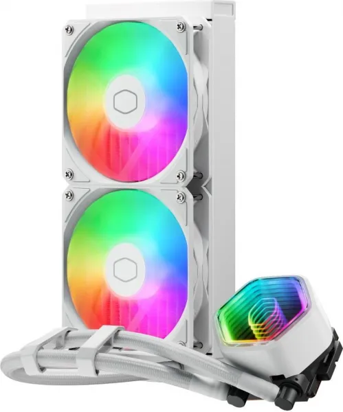 CoolerMaster Cooler Master vodní chladič MasterLiquid 240 Core II, 2x240mm, LGA1851, AM5, bílá