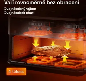 Cosori TF101S Dual blaze TwinFry 10l hozkovzdušná fritéza - bílá