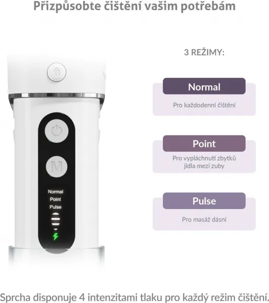 TrueLife AquaFloss Mini M50 - ústní sprcha - bílá
