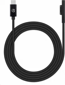 Manhattan nabíjací kábel, nabíjací kábel Surface Connect k USB-C (M/M), 15 V / 3 A, 1.8 m, čierna