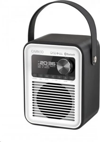 CARNEO D600 Rádio DAB+, FM, BT, black/white