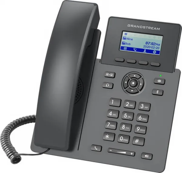 Grandstream GRP2601P [telefón VoIP - 2.21" 132 x 48 grafický, 2x SIP účet, 2x RJ45 10/100 Mbps, PoE]