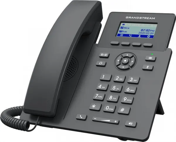 Grandstream GRP2601P [telefón VoIP - 2.21" 132 x 48 grafický, 2x SIP účet, 2x RJ45 10/100 Mbps, PoE]