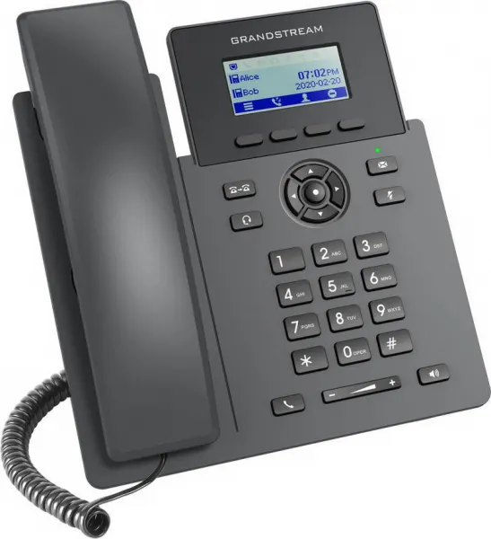 Grandstream GRP2601P [telefón VoIP - 2.21" 132 x 48 grafický, 2x SIP účet, 2x RJ45 10/100 Mbps, PoE]