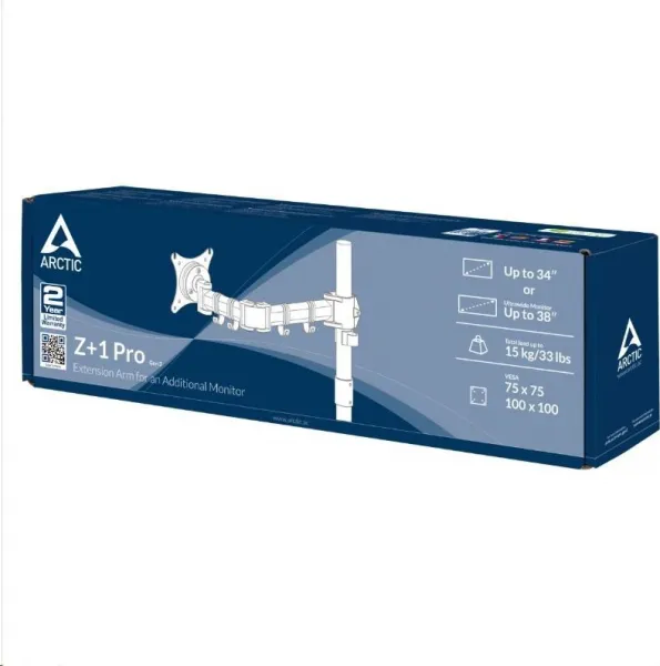 Arctic Cooling Predlžovacie rameno ARCTIC Z+1 Pro (Gen.3) pre držiak monitora Z1 Pro (Gen.3)