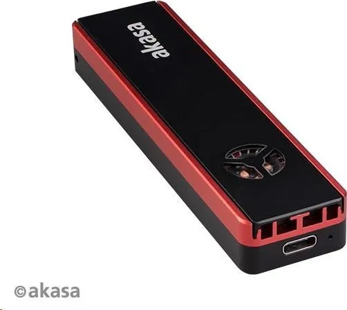 Externý box AKASA Vegas SSD Mate, pre M.2 disky SSD SATA/NVMe, USB 3.2 Gen 2, 10Gb/s, RGB, hliník
