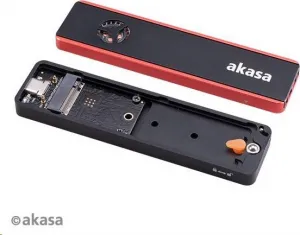 Externý box AKASA Vegas SSD Mate, pre M.2 disky SSD SATA/NVMe, USB 3.2 Gen 2, 10Gb/s, RGB, hliník