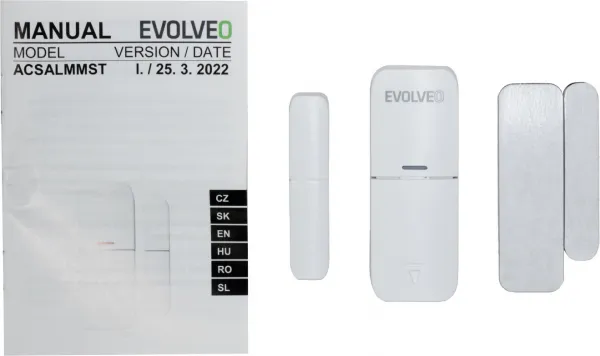 EVOLVEO Alarmex Pro, bezdrátový detektor otevření dveří/oken