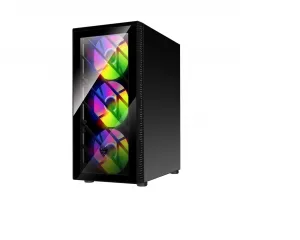 FSP CMT192/Midi Tower/Transpar./Černá