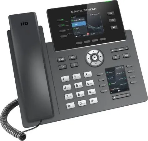 Grandstream GRP2614 [telefón VoIP - 4x účet SIP, HD audio, 24 prog.tl+4 predvoľby, 2xLAN 1Gbps, WiFi, Bluetooth, PoE]