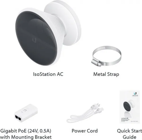Ubiquiti UBNT airMAX IsoStation IS-5AC [AP/Klient 450+Mbps, 256QAM, 45° rohová anténa, 14dBi, airMAX ac]