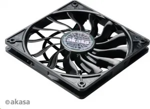 Ventilátor AKASA Slimfan, 120 x 15 mm, klzné ložisko, pre systémy HTPC, PWM 4pin