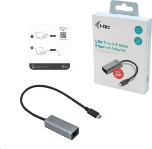 i-tec iTec USB-C Metal 2.5Gbps ethernetový adaptér