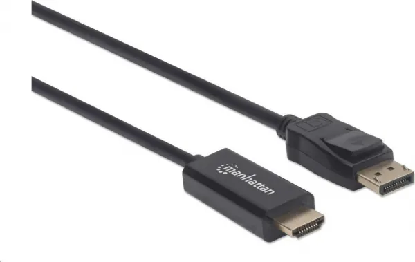MANHATTAN Kábel DisplayPort na HDMI 1080p, 1.8 m, čierna
