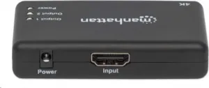MANHATTAN Splitter HDMI 2 porty, 4K@30Hz, čierny