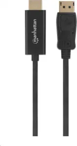 MANHATTAN Kábel DisplayPort na HDMI 1080p, 1.8 m, čierna