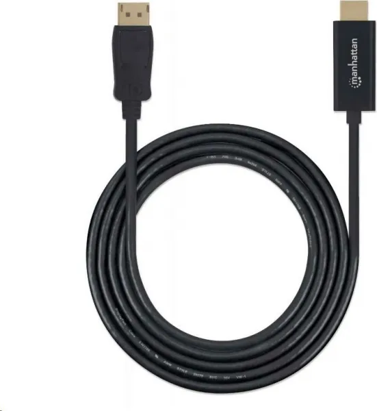 MANHATTAN Kábel DisplayPort na HDMI 1080p, 1.8 m, čierna