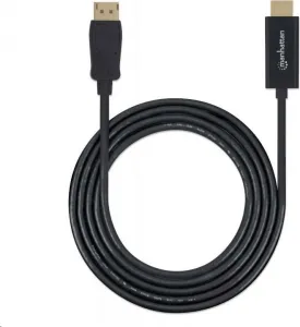 MANHATTAN Kábel DisplayPort na HDMI 1080p, 1.8 m, čierna